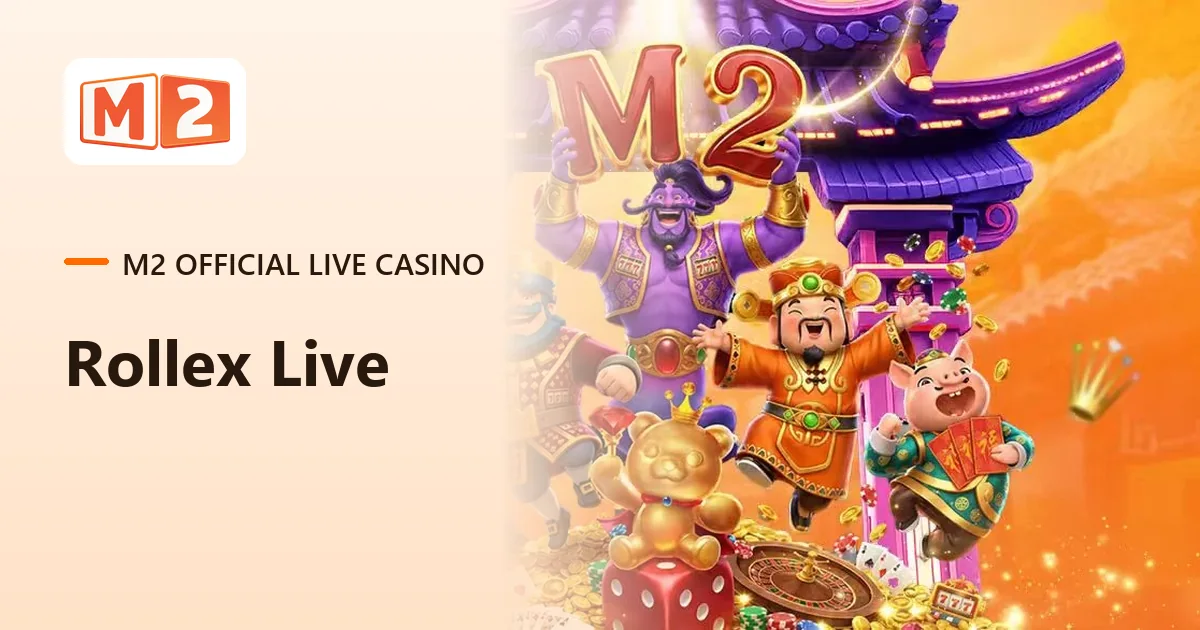 Rollex live casino at M2 Official, launch artwork